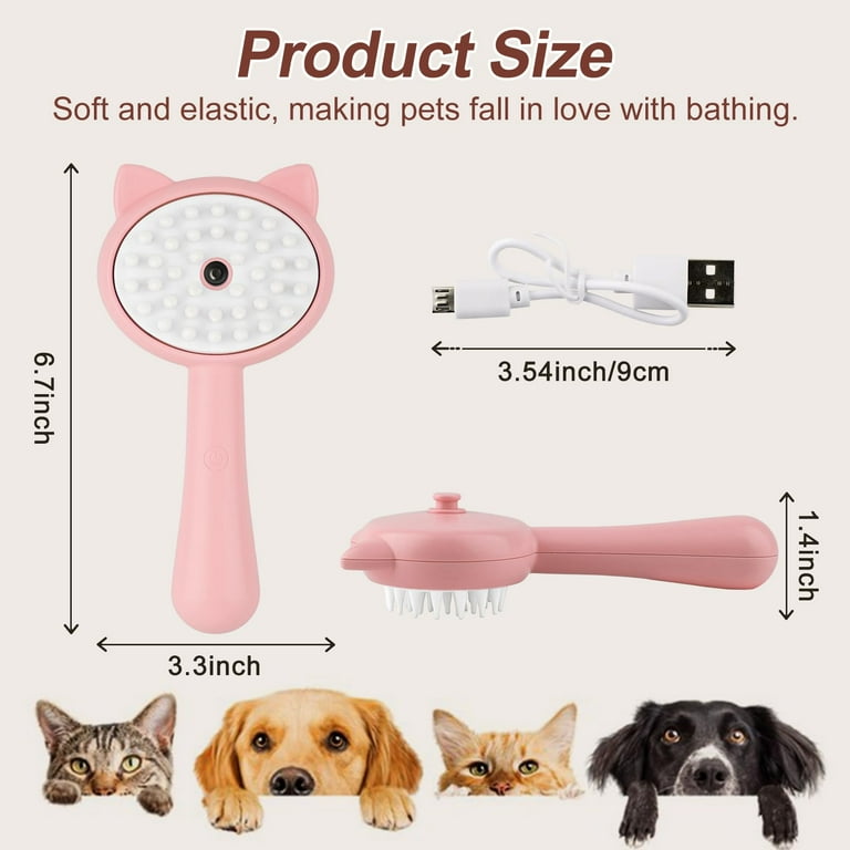 CEPILLO PARA MASCOTA CON VAPOR