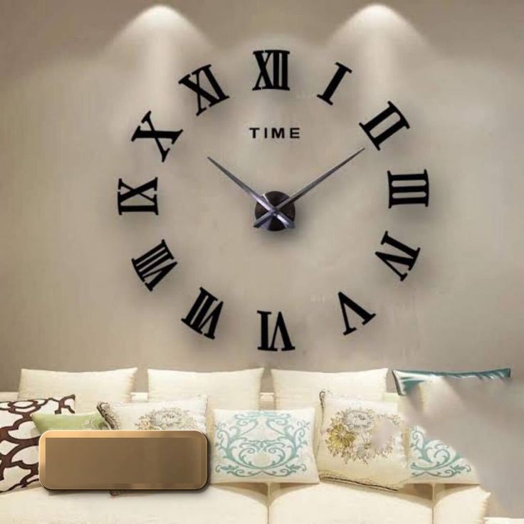 Hermoso reloj adhesivo para interiores