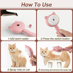 CEPILLO PARA MASCOTA CON VAPOR